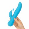 The Kissing Swan® Dual Action Vibrator -  Blue