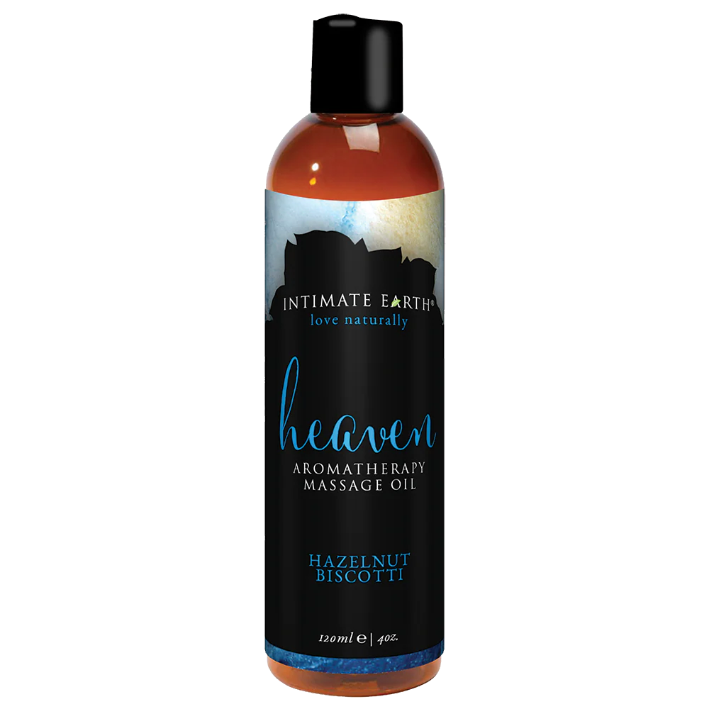 Intimate Earth Aromatherapy Massage Oil - Hazelnut Biscotti - 120ml/4oz