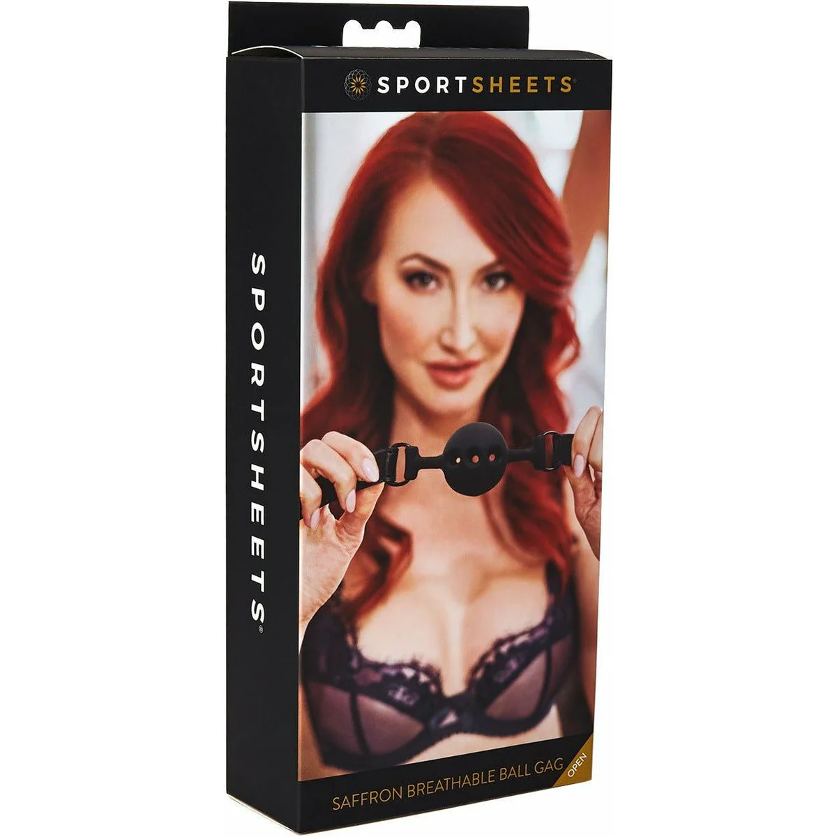 Sportsheets Silicone Breathable Ball Gag - Black