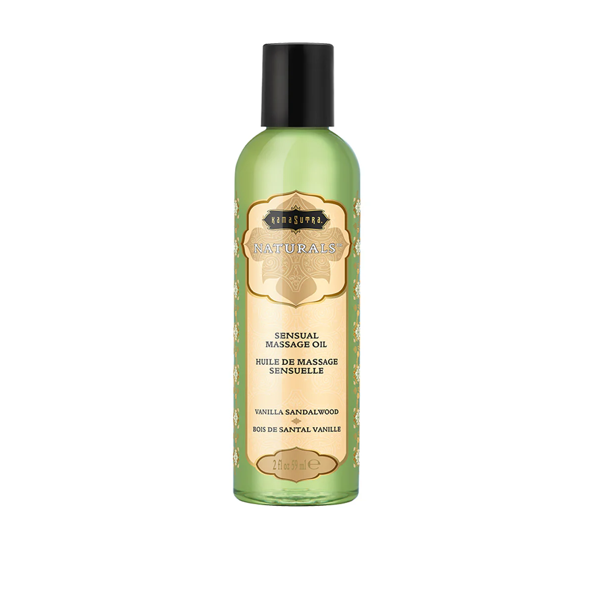Kama Sutra Naturals Sensual Massage Oil – Vanilla Sandalwood – 2 oz/59 ml
