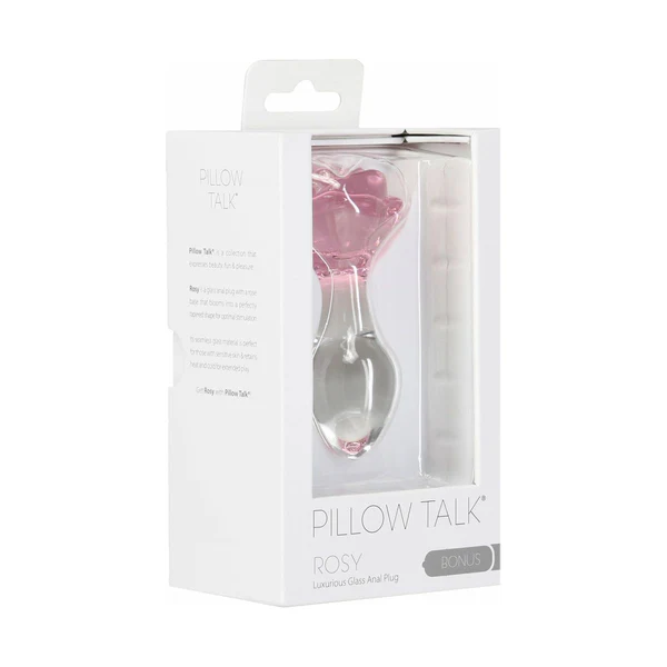 Pillow Talk - Rosy- Luxurious Glass Anal Plug
