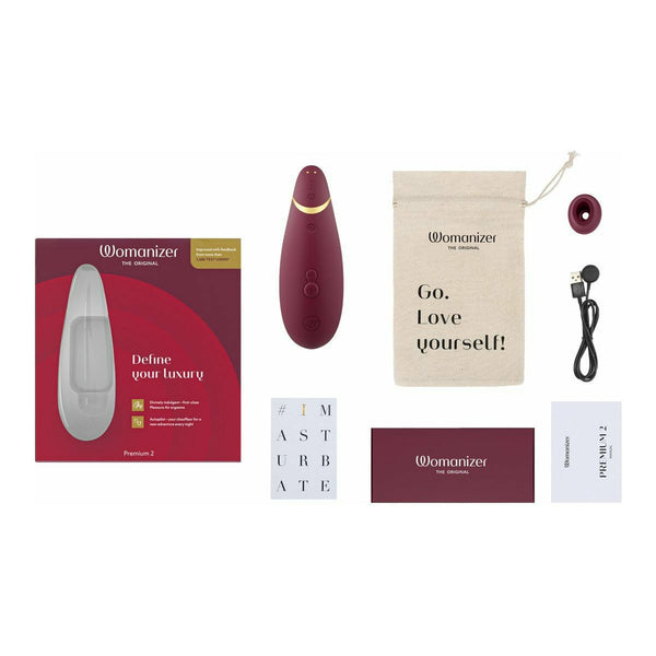 Womanizer Premium 2 – Clitoral Stimulator – Bordeaux