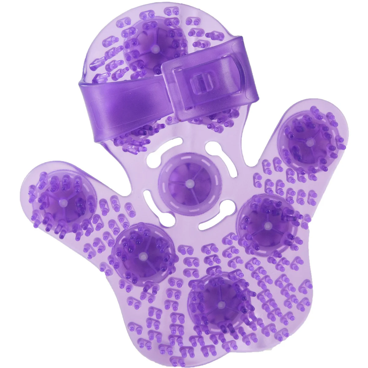 Simple and True Roller Balls Massage Glove - Purple