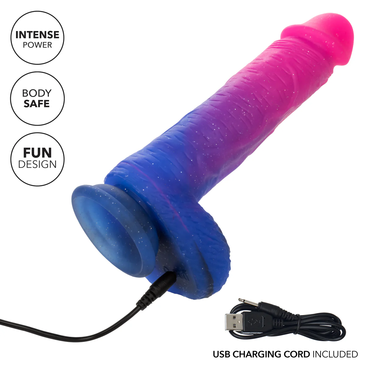 CalExotics® - Naughty Bits® - Ombre Hombre XL Vibrating Dildo