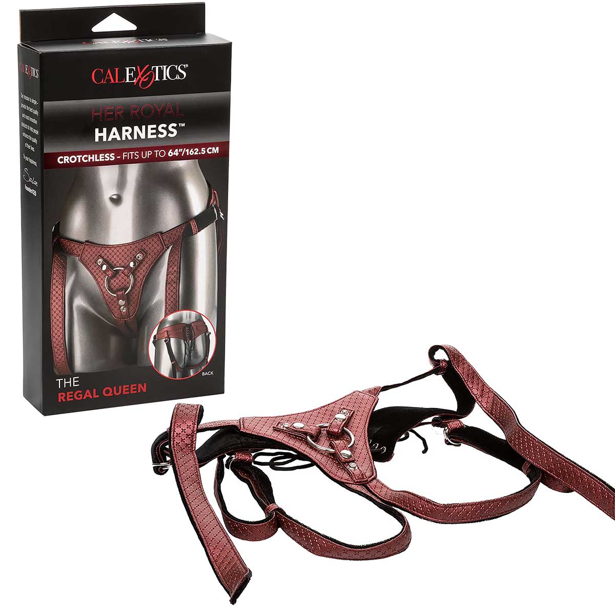 CalExotics Her Royal Harness - The Regal Queen - Red