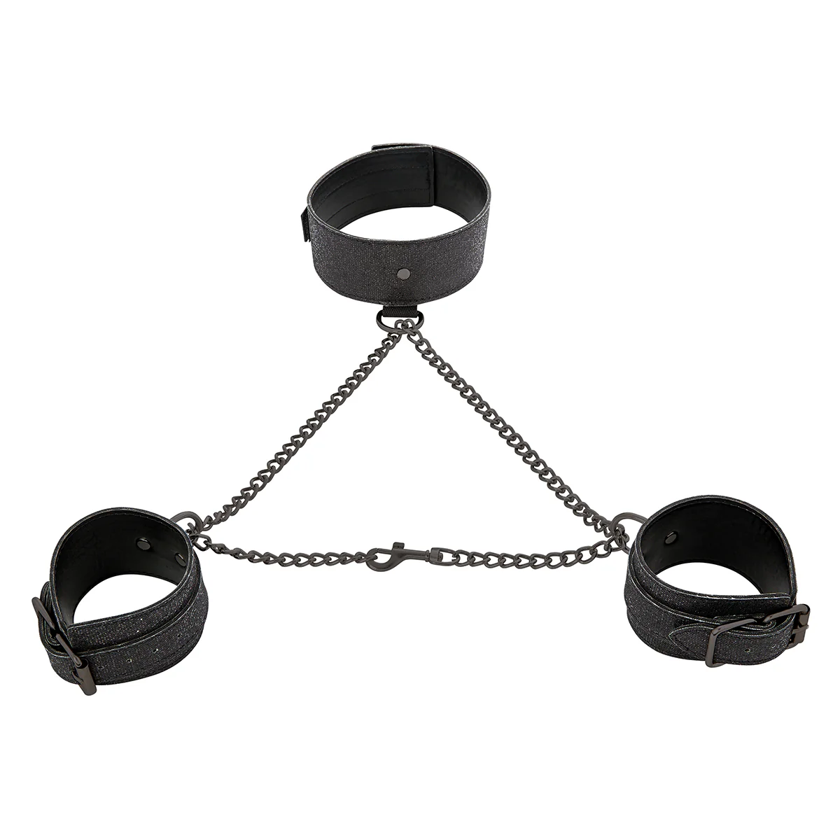 Sportsheets Sex & Mischief Shadow Sparkle Collar & Cuffs