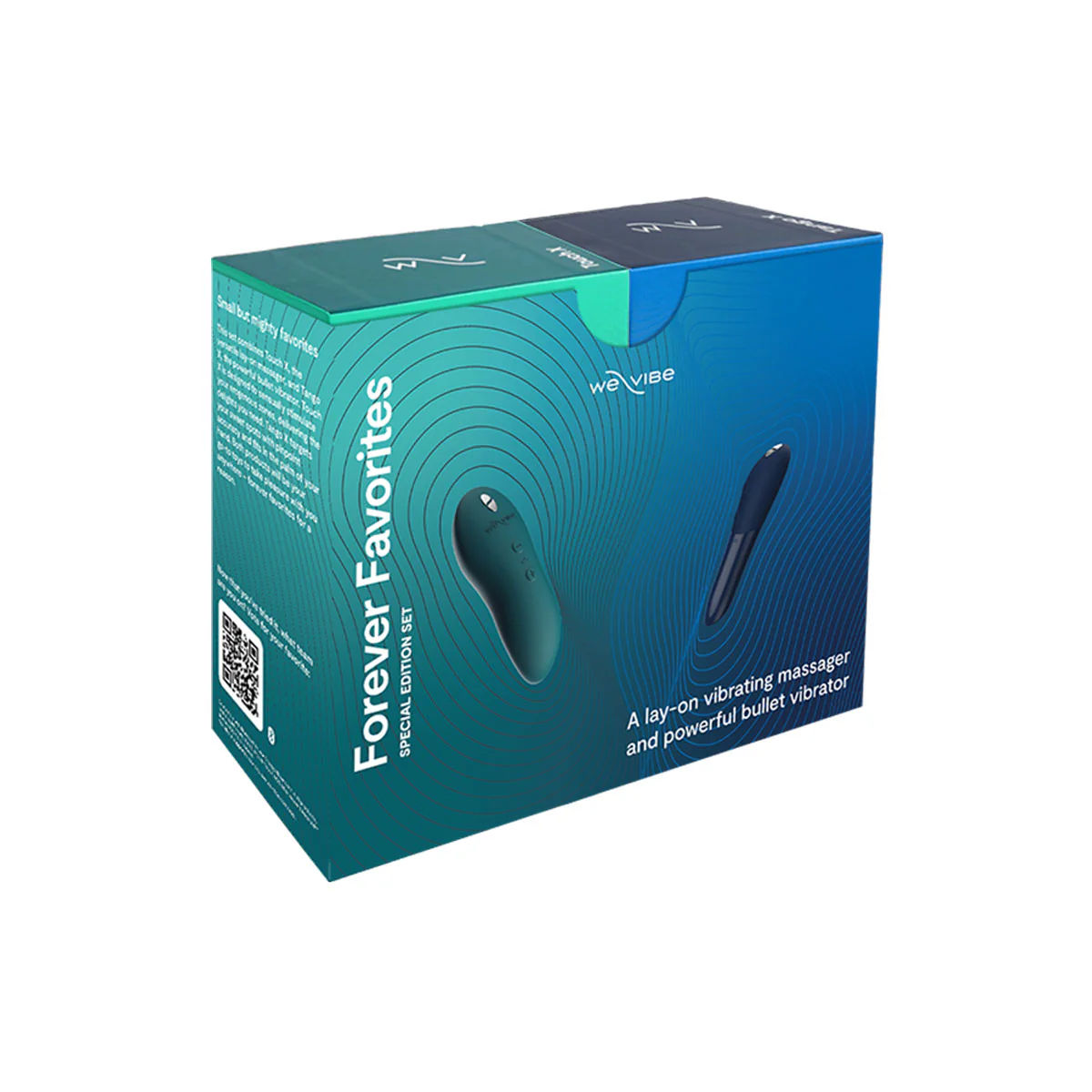 We-Vibe - Forever Favorites – Lay-On Vibrating Massager & Bullet Vibrator Special Edition Set – Velvet/Midnight Blue