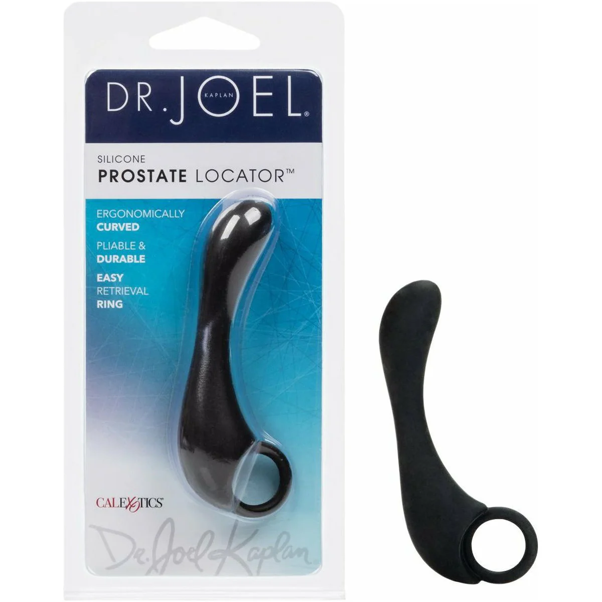 CalExotics Dr Joel Silicone Prostate Locator Black