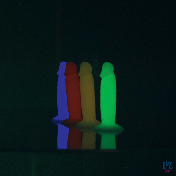Addiction - Silly Willy – Glow in the Dark -  3.3” Silicone Dildo - 12 pcs