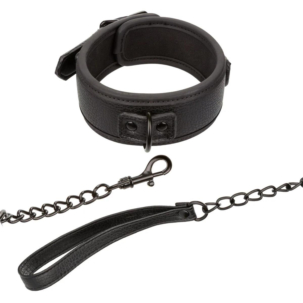 CaleXOtics Nocturnal Collection Collar & Leash - Black