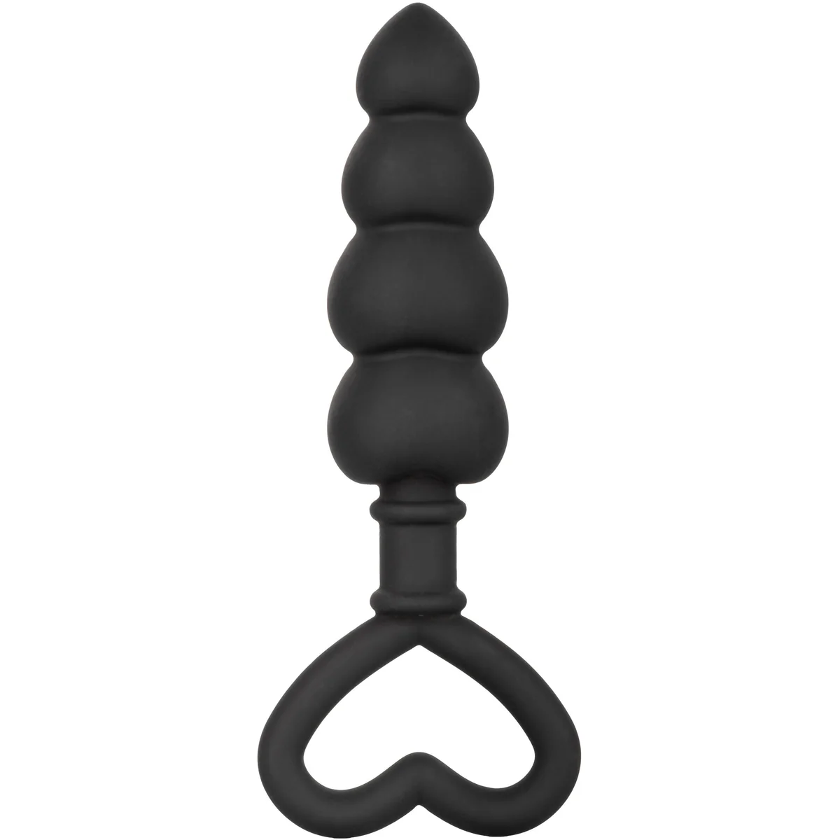 CalExotics Silicone Heart Butt Plug – Black