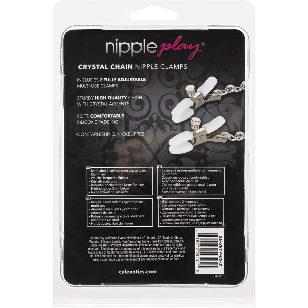 CalExotics Nipple Play - Crystal Chain Clamps