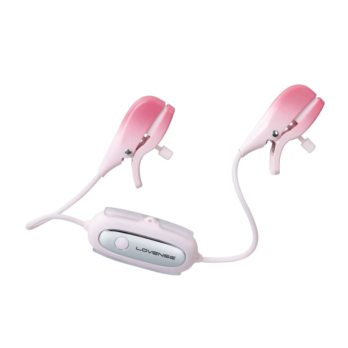 Lovense - Gemini - Bluetooth® Vibrating Nipple Clamps – Pink
