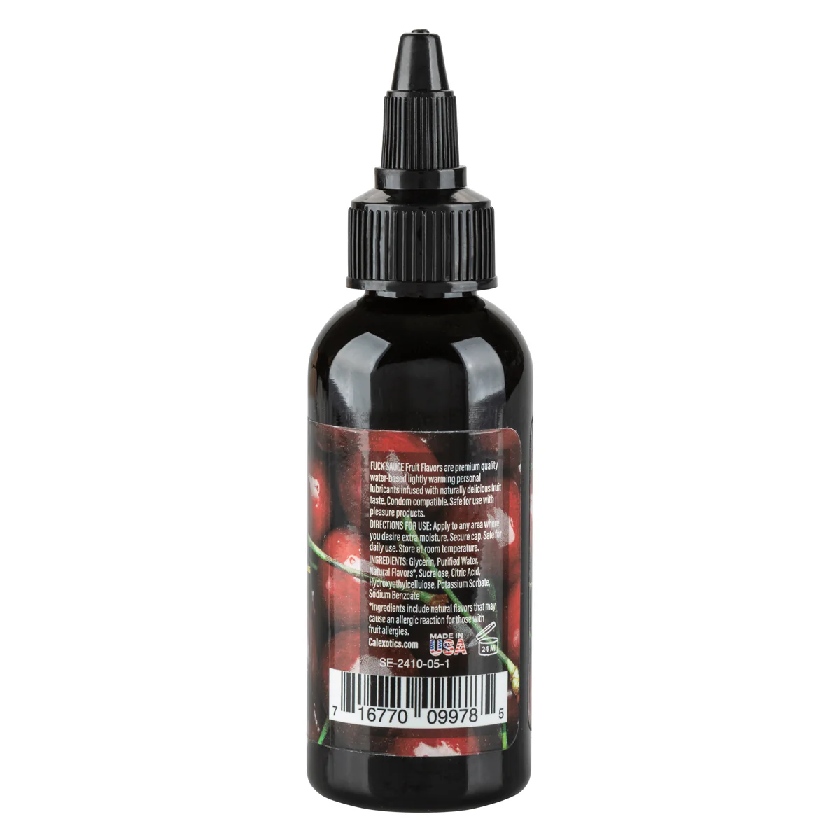 CalExotics – Fuck Sauce – Water-Based Lubricant – Cherry - 2oz/60ml