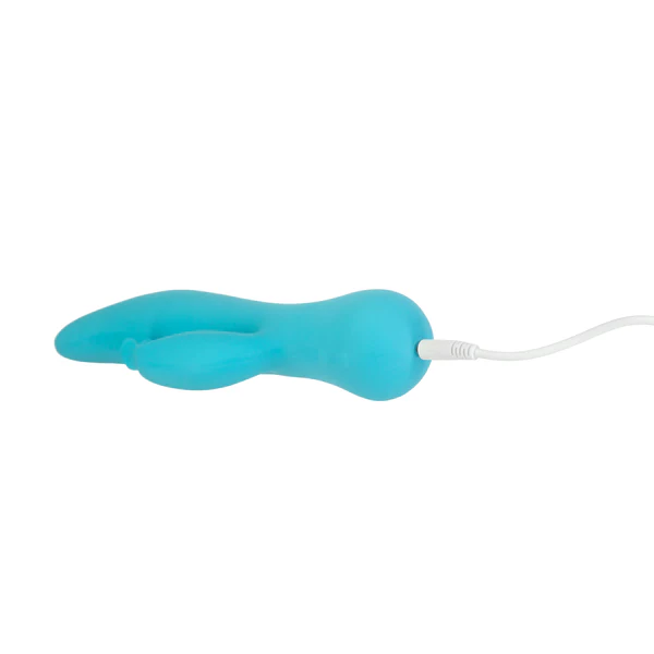 The Kissing Swan® Dual Action Vibrator -  Blue