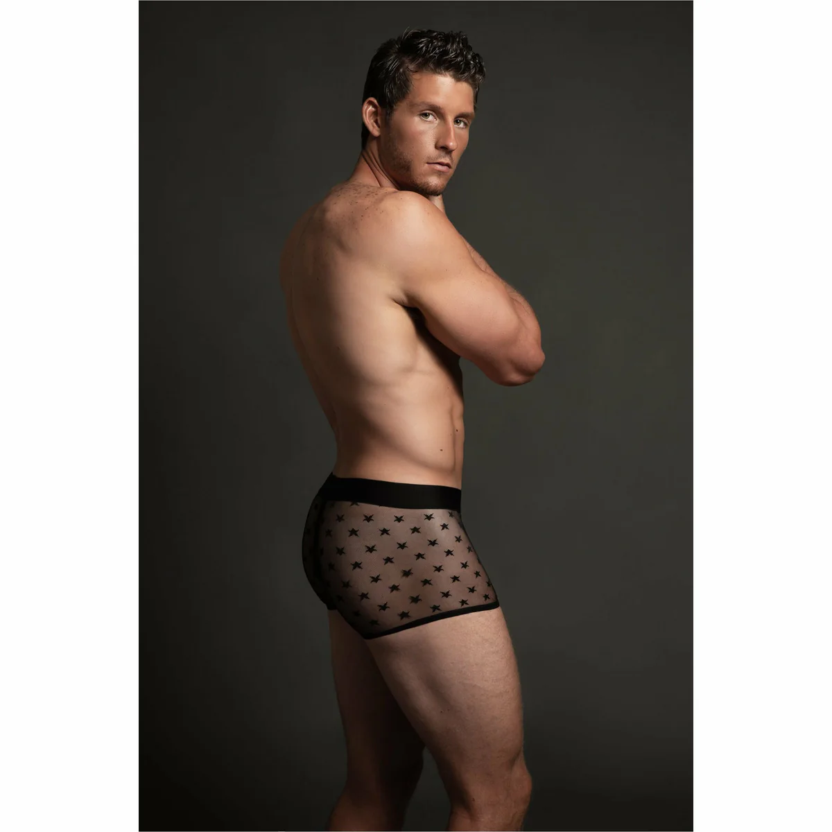 Allure Luca – Men’s Star Boxer – Black -L/XL