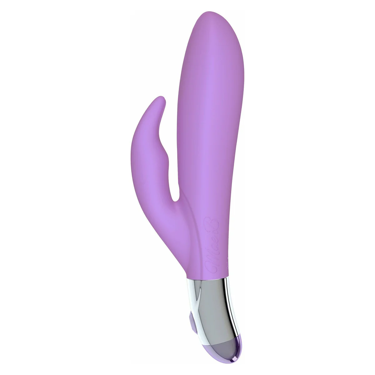 Mae B Lovely Vibes - Rabbit Shaped Soft Touch Twin Vibrator - Purple
