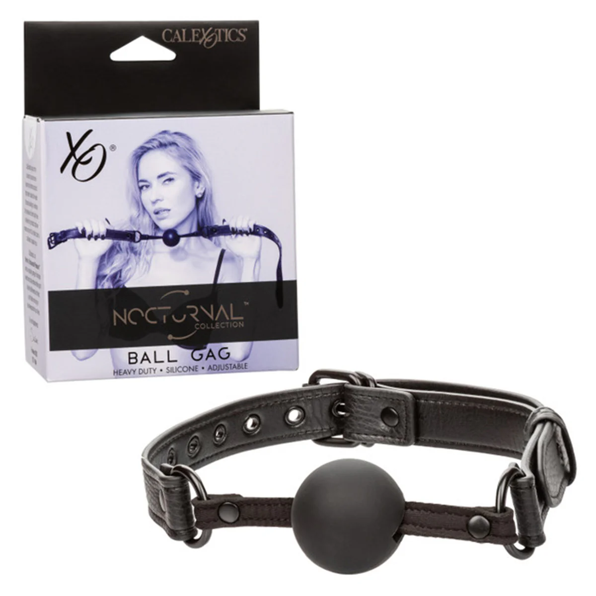 CaleXOtics Nocturnal Collection Ball Gag- Black