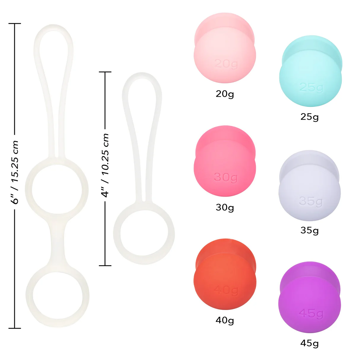 CalExotics She-ology Interchangeable Weighted Kegel Set