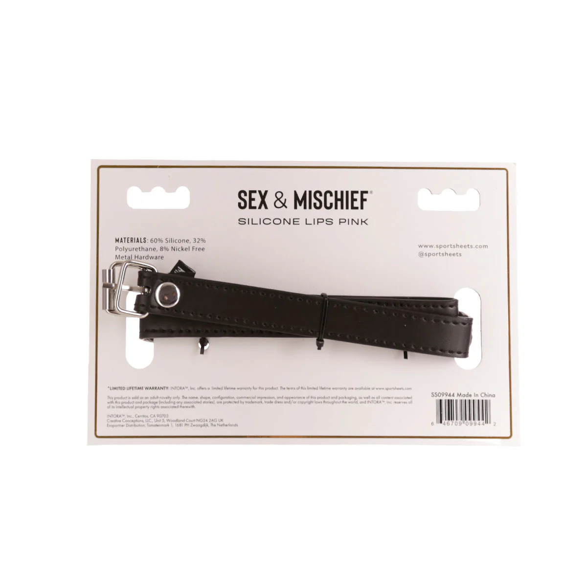 Sportsheets Sex & Mischief - Silicone Lips Bondage Gag - Pink