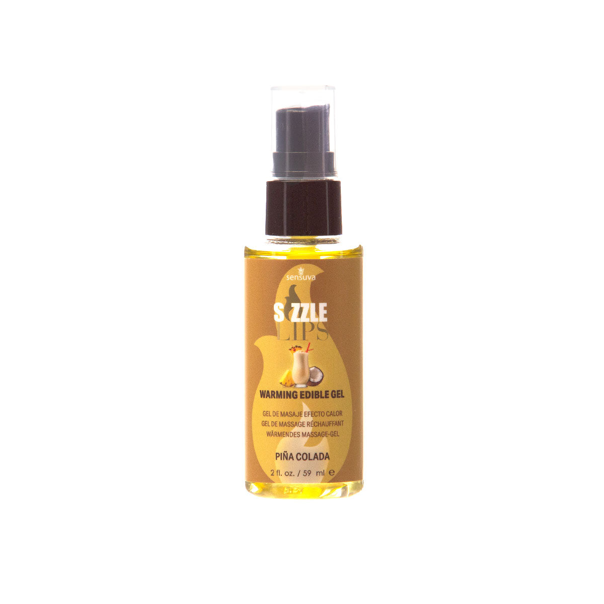 Sensuva Sizzle Lips Warming Gel Pina Colada 2 oz.
