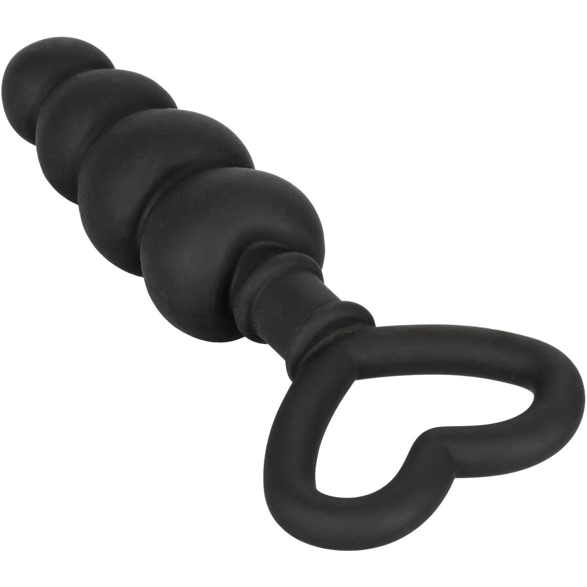 CalExotics Silicone Heart Butt Plug – Black