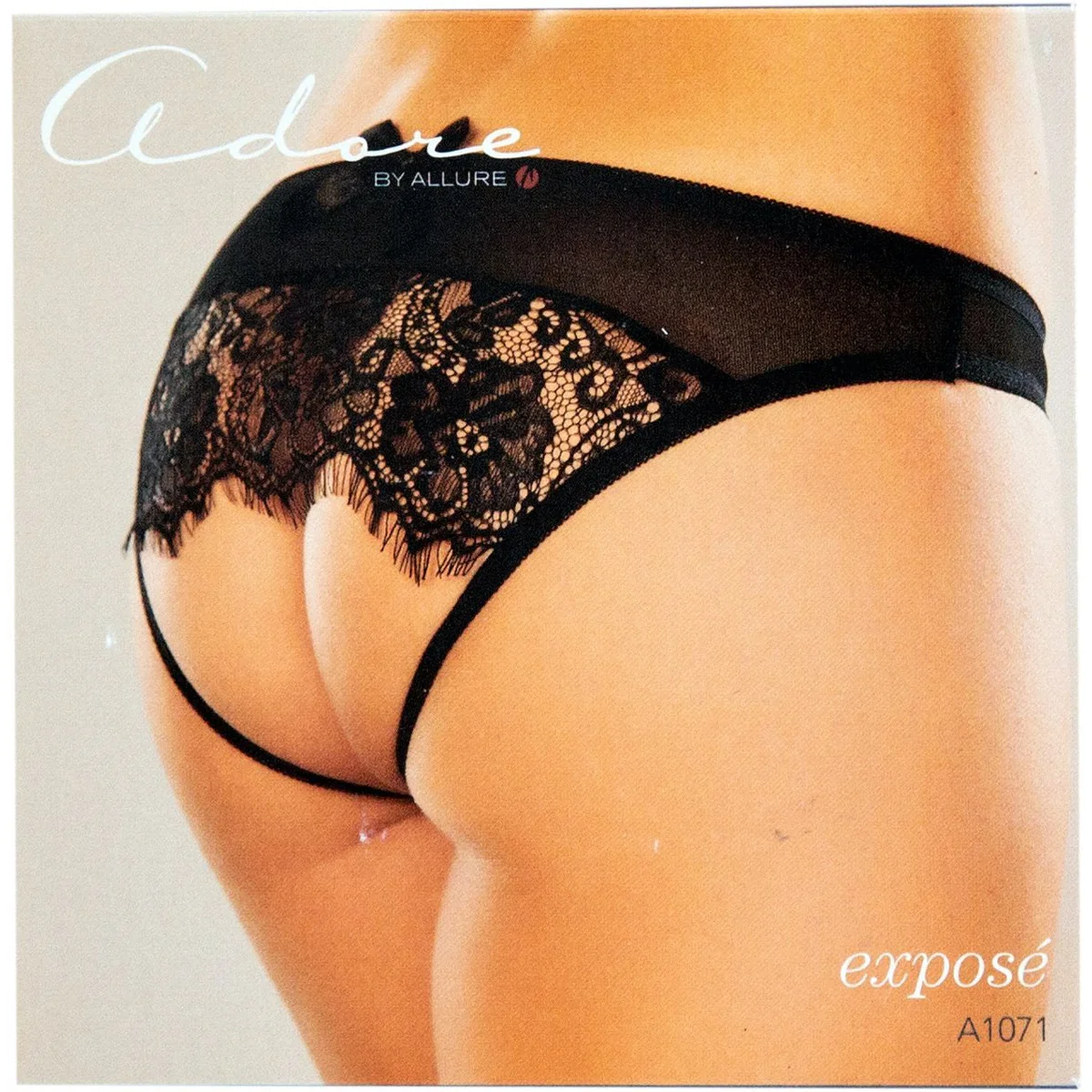 Allure Adore – Expose Panty - Black