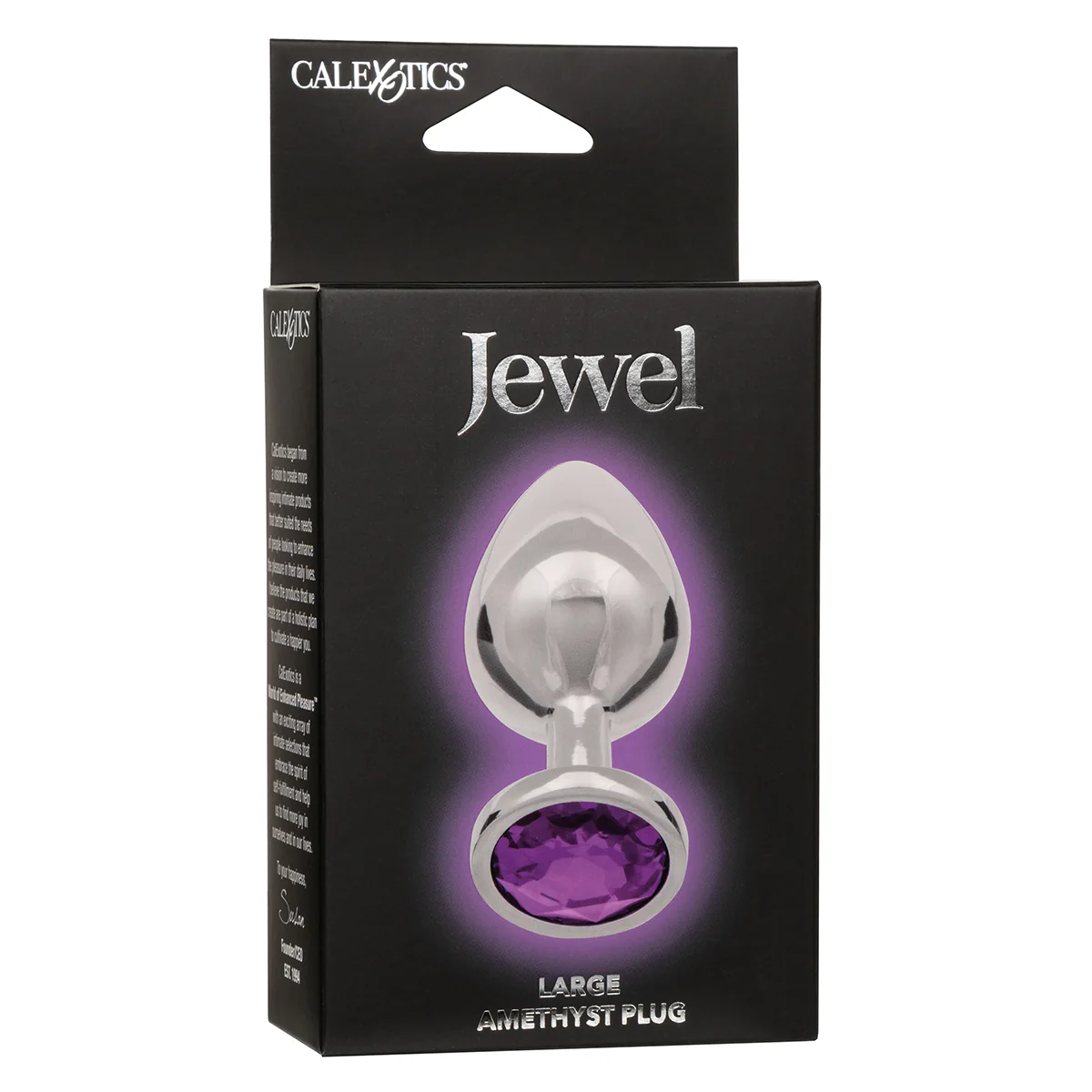 CaleXOtics Jewel Large Amethyst Plug- Amethyst