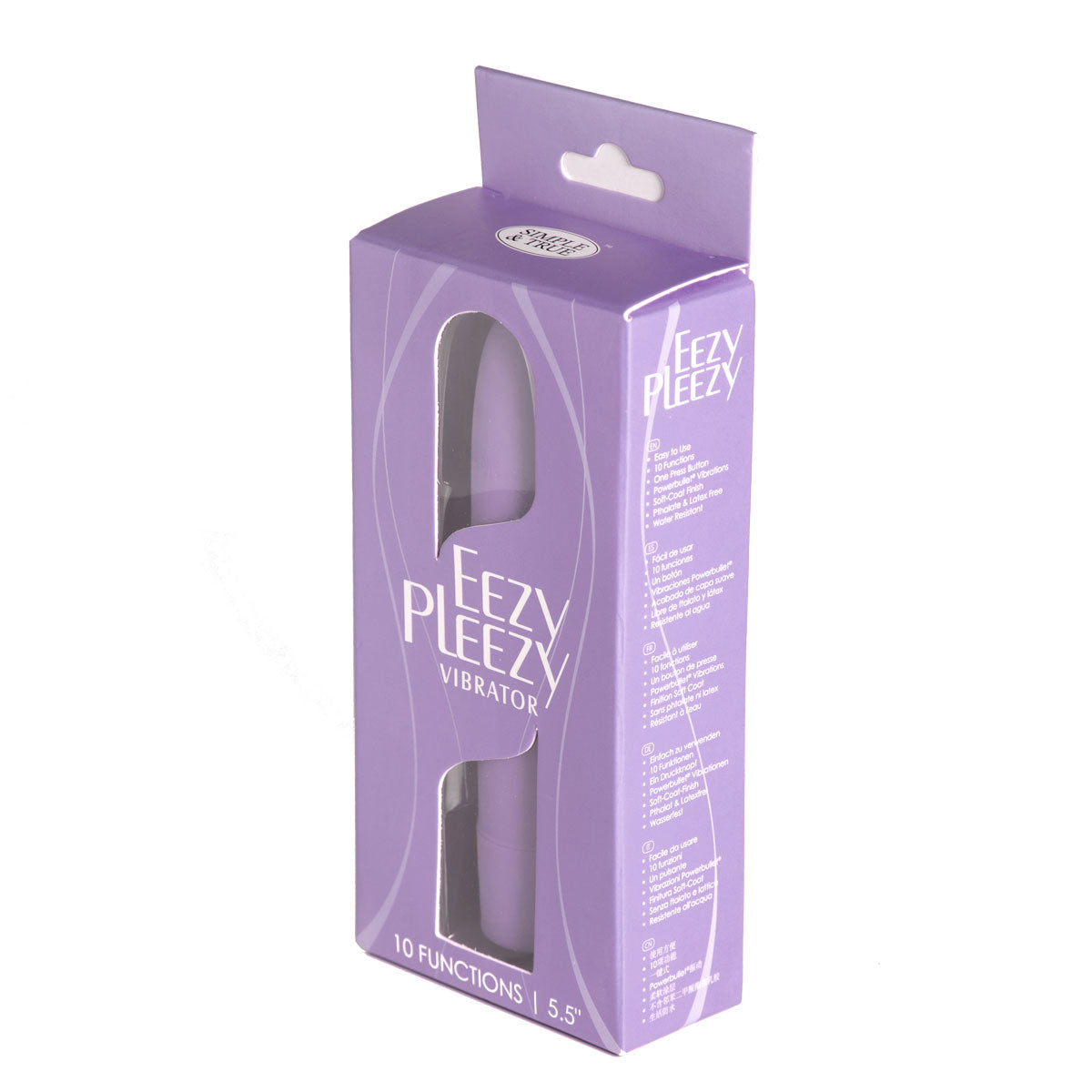 Eezy Pleezy – 5.5" Classic Vibrator – Purple