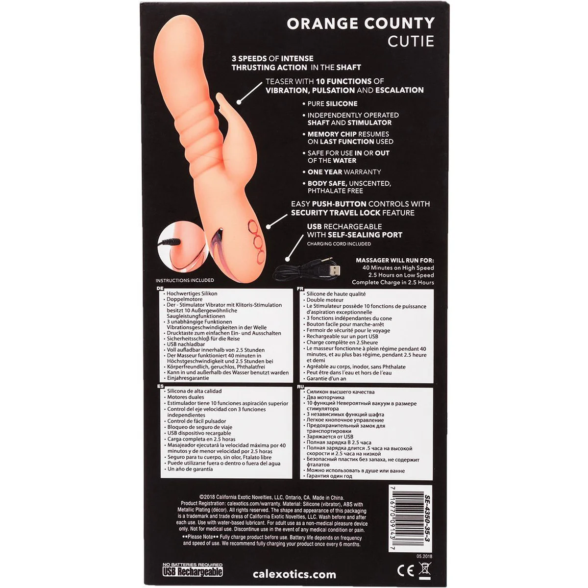 CalExotics California Dreaming - Orange County Cutie - Orange