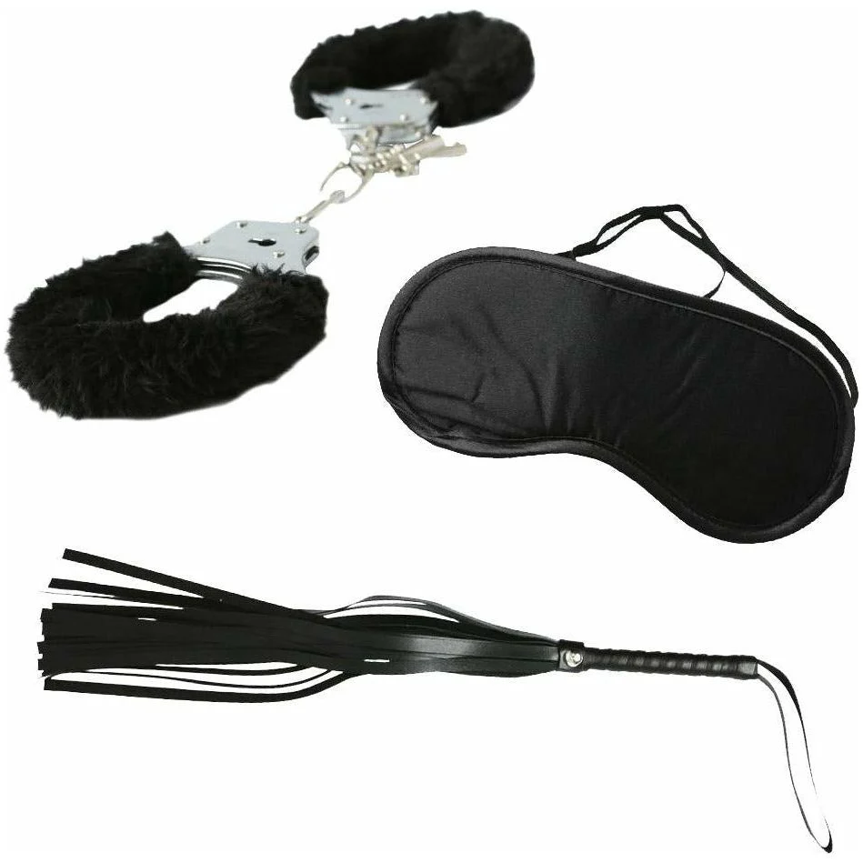 Sportsheets Sex & Mischief – 3 Piece S&M Intro Kit – Black