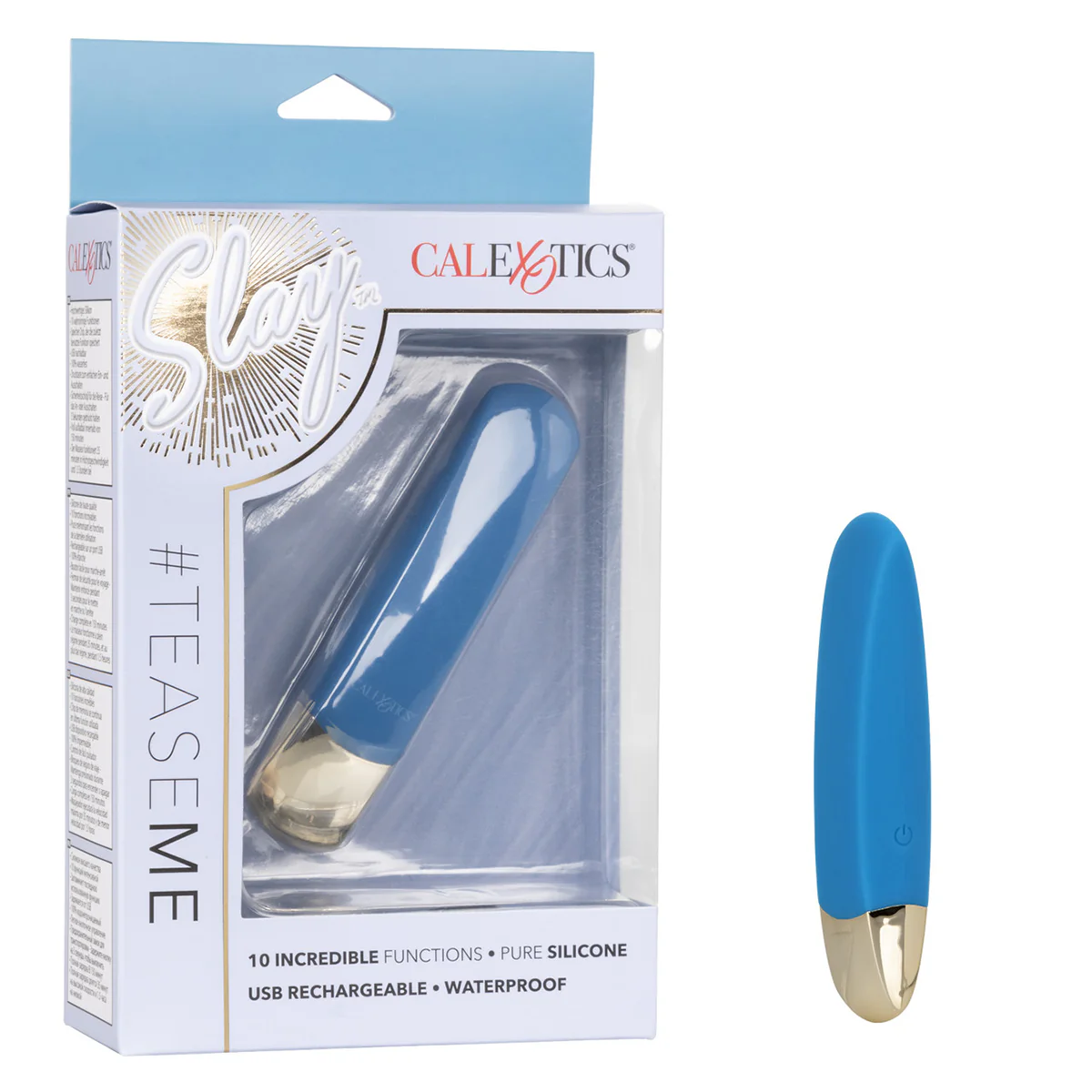 CalExotics® - Slay #Tease Me - Silicone Massager - Blue