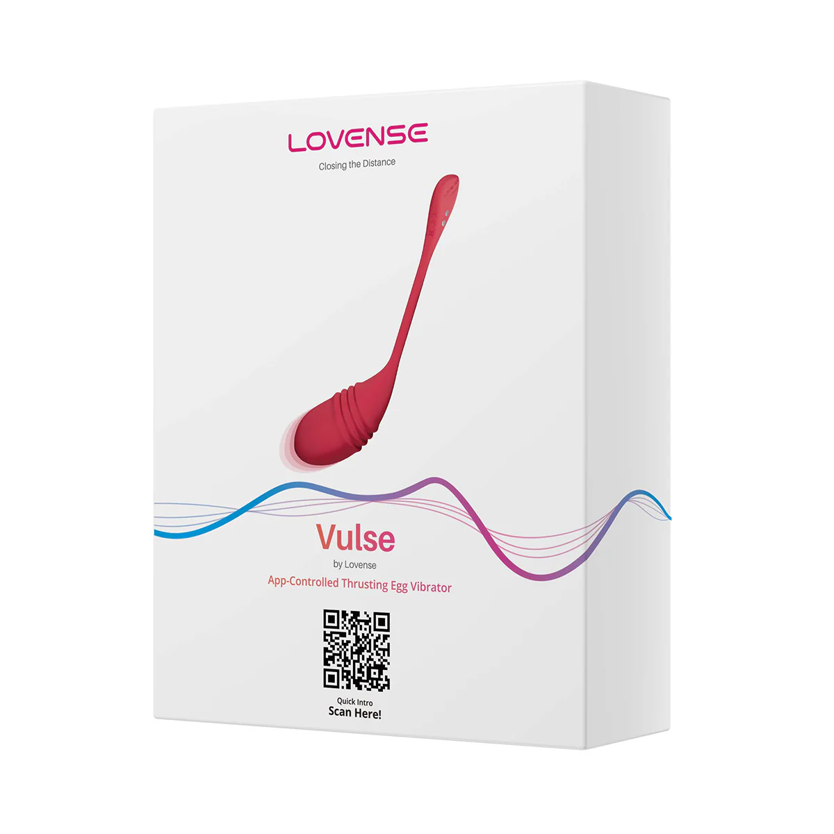 Lovense Vulse Thrusting Vibrating Egg - Red