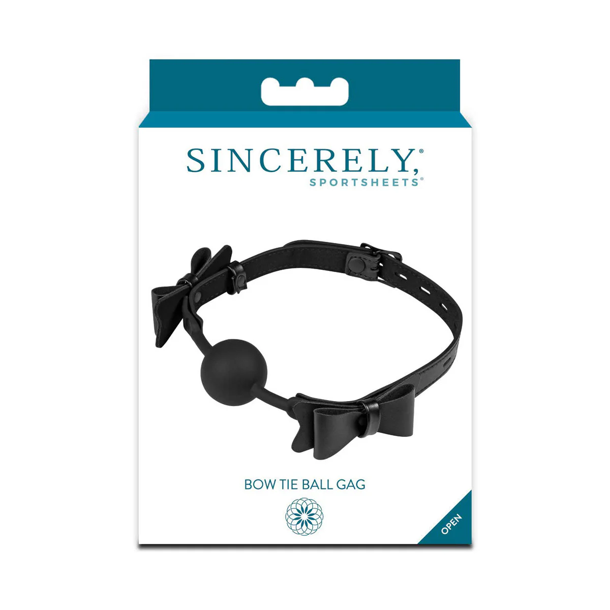 Sportsheets - Sincerely -  Bow Tie Ball Gag - Black