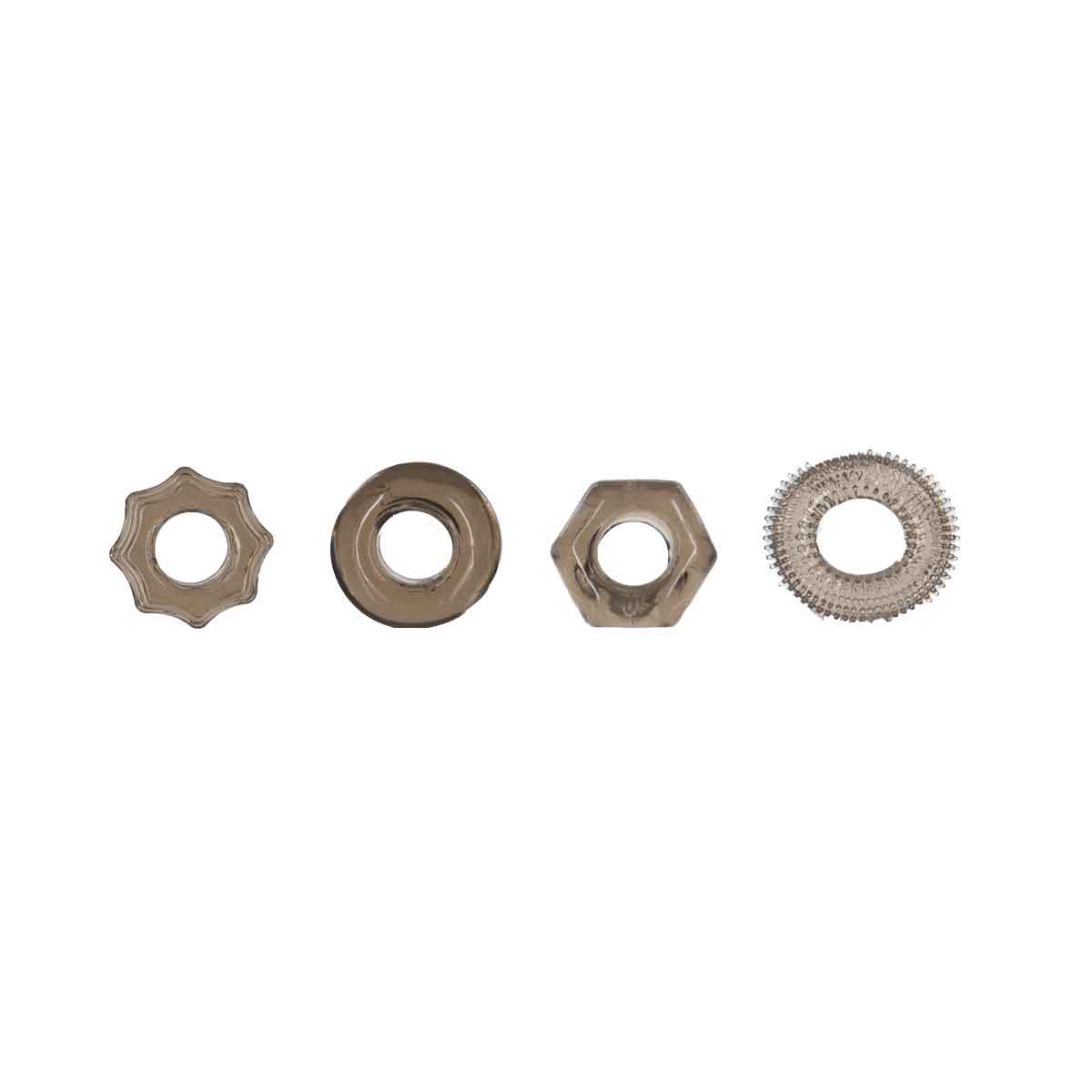 Got Big Dick – Super Stretch Cock Rings – Black – 4 Pack