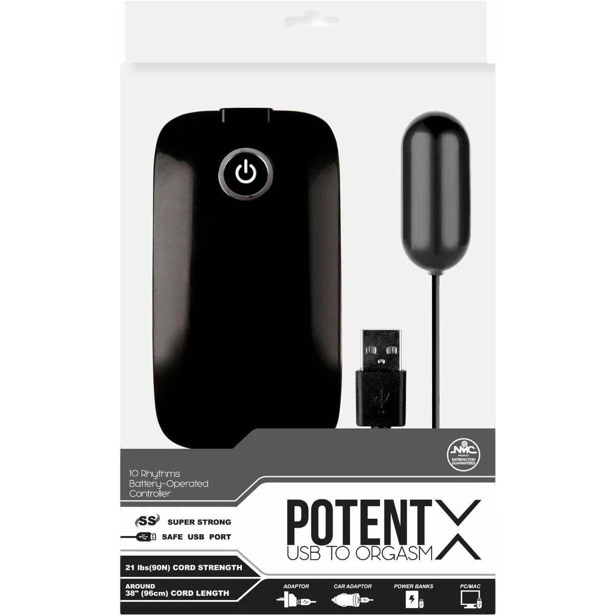 NMC Potent X - Bullet Vibrator - Black
