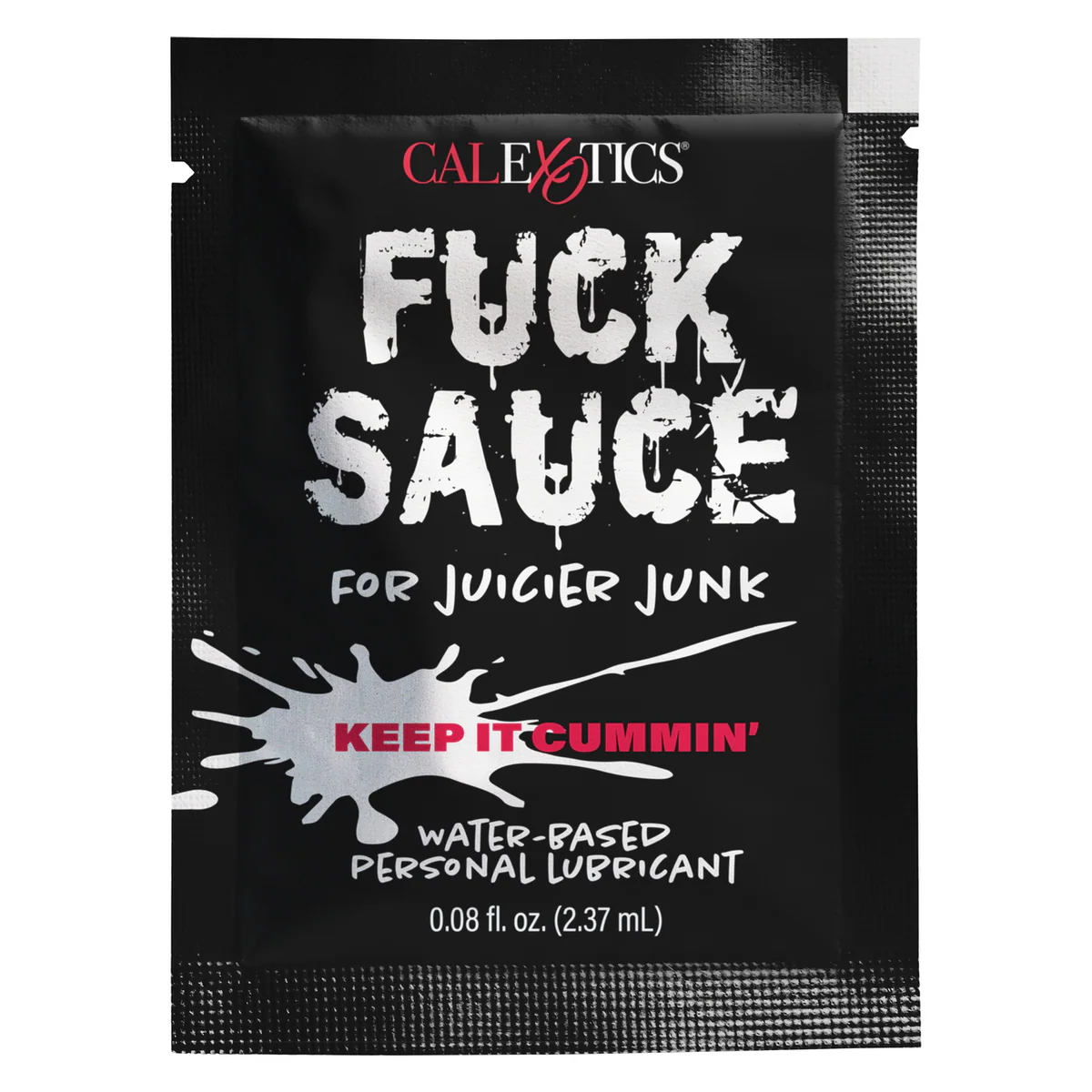 CalExotics – Fuck Sauce – Water-Based Personal Lubricant – Sachet – 0.08 fl.oz/2.37ml