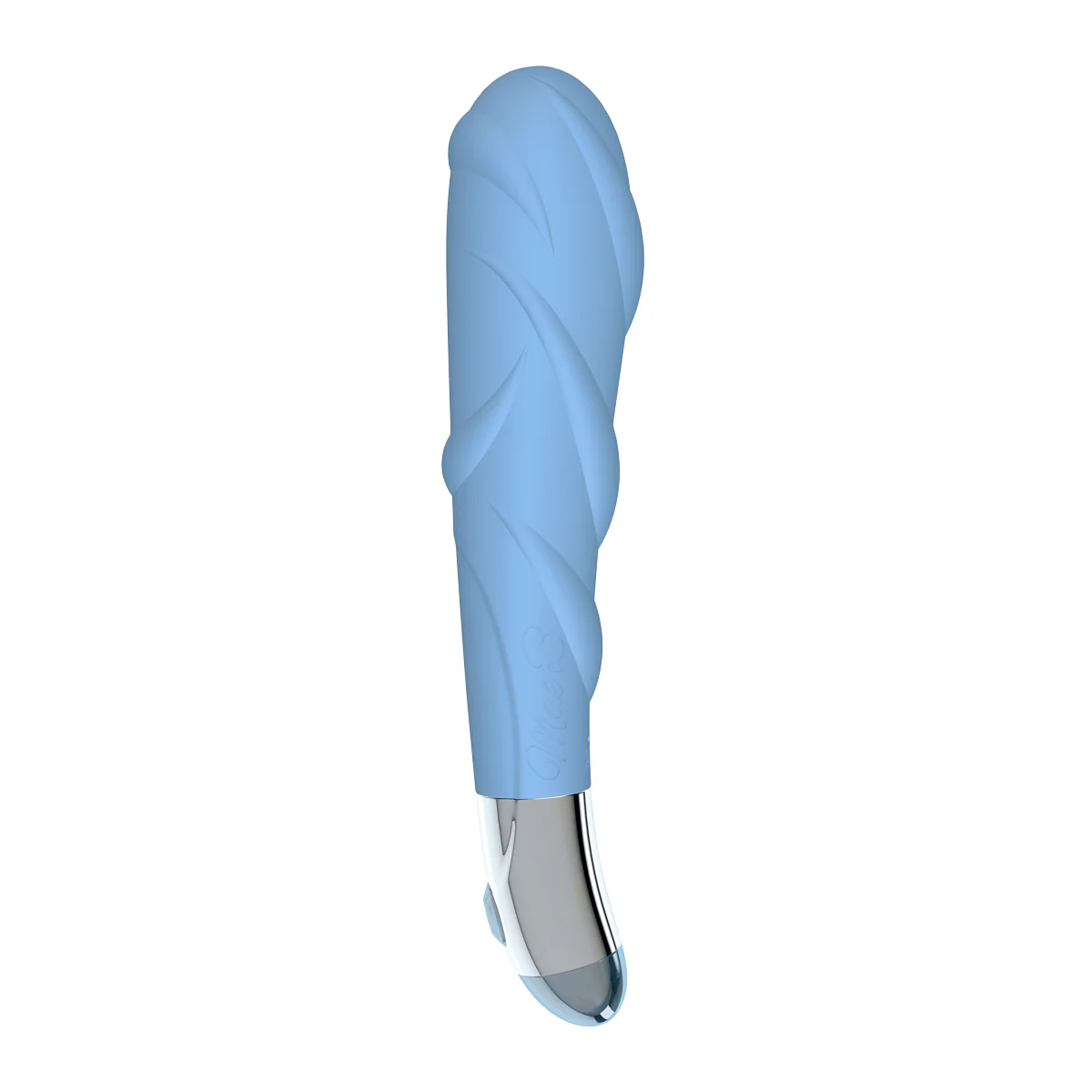 Mae B Lovely Vibes - Laced Textured Soft Touch Vibrator - Blue