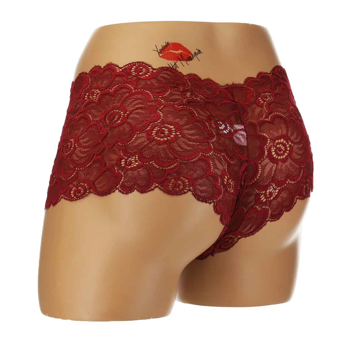 ACI Boyleg Panty - Wine - Large