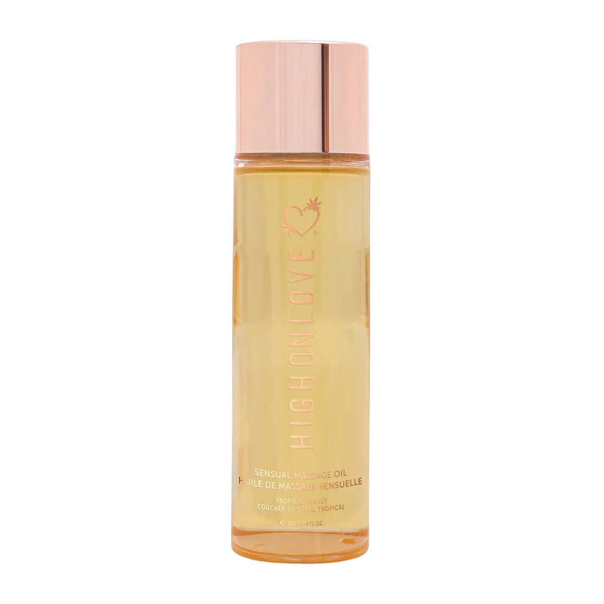 High On Love - Sensual Massage Oil – Tropical Sunset – 120 ml / 4 oz.