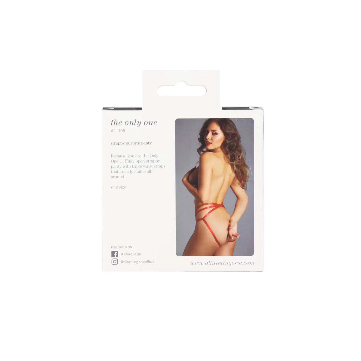 Allure – Adore – The Only One Panty – Red – One Size