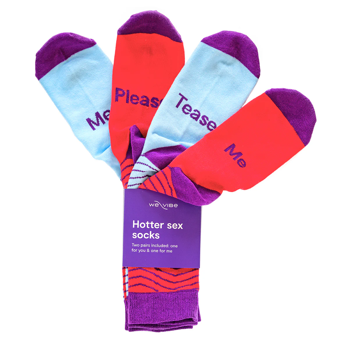 We-Vibe Hotter Sex Socks – 2 Pairs – O/S *Limited Quantities - While Supplies Last!