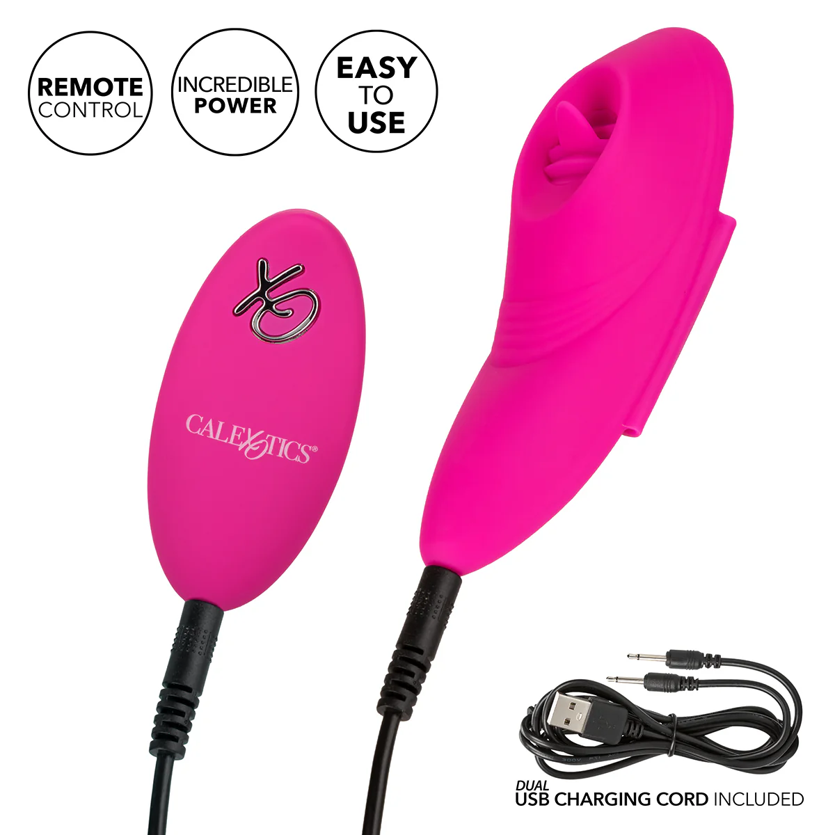 Calexotics - Lock-N-Play Remote Flicker Panty Teaser – Pink