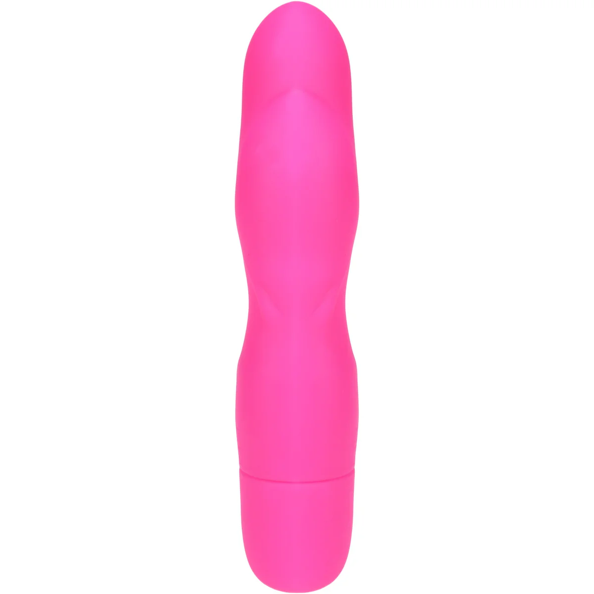 NMC First Night 5 inch Silicone 10 Function G-Spot Vibe with Ripples - Pink