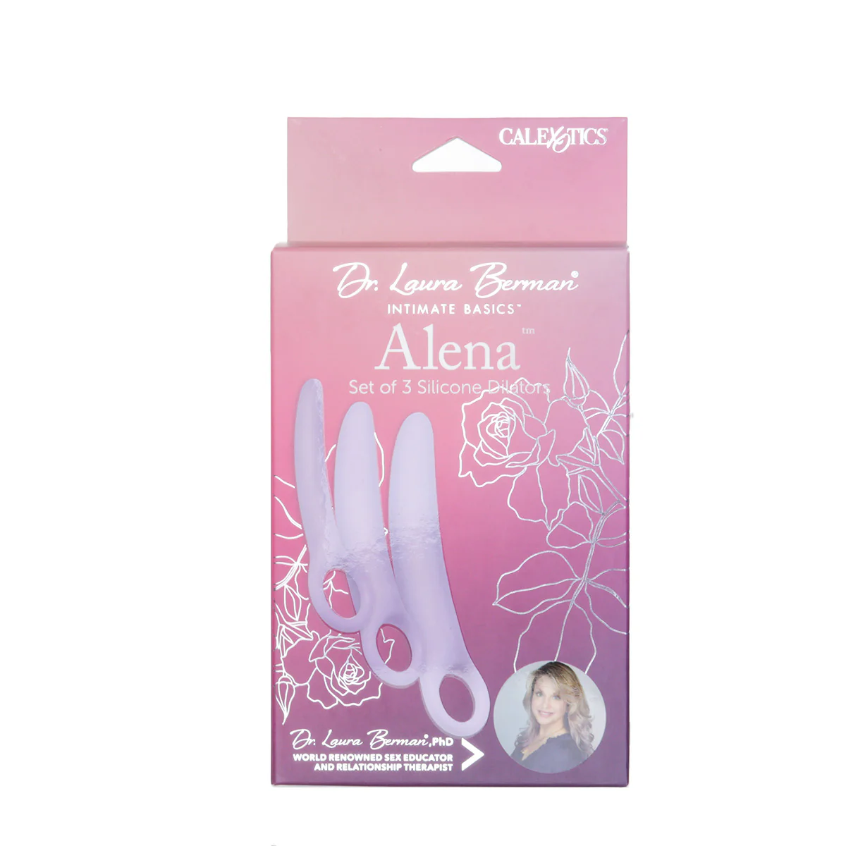 Cal Exotics® Dr. Laura Berman® Alena™ – Set of 3 Silicone Dilators – Purple