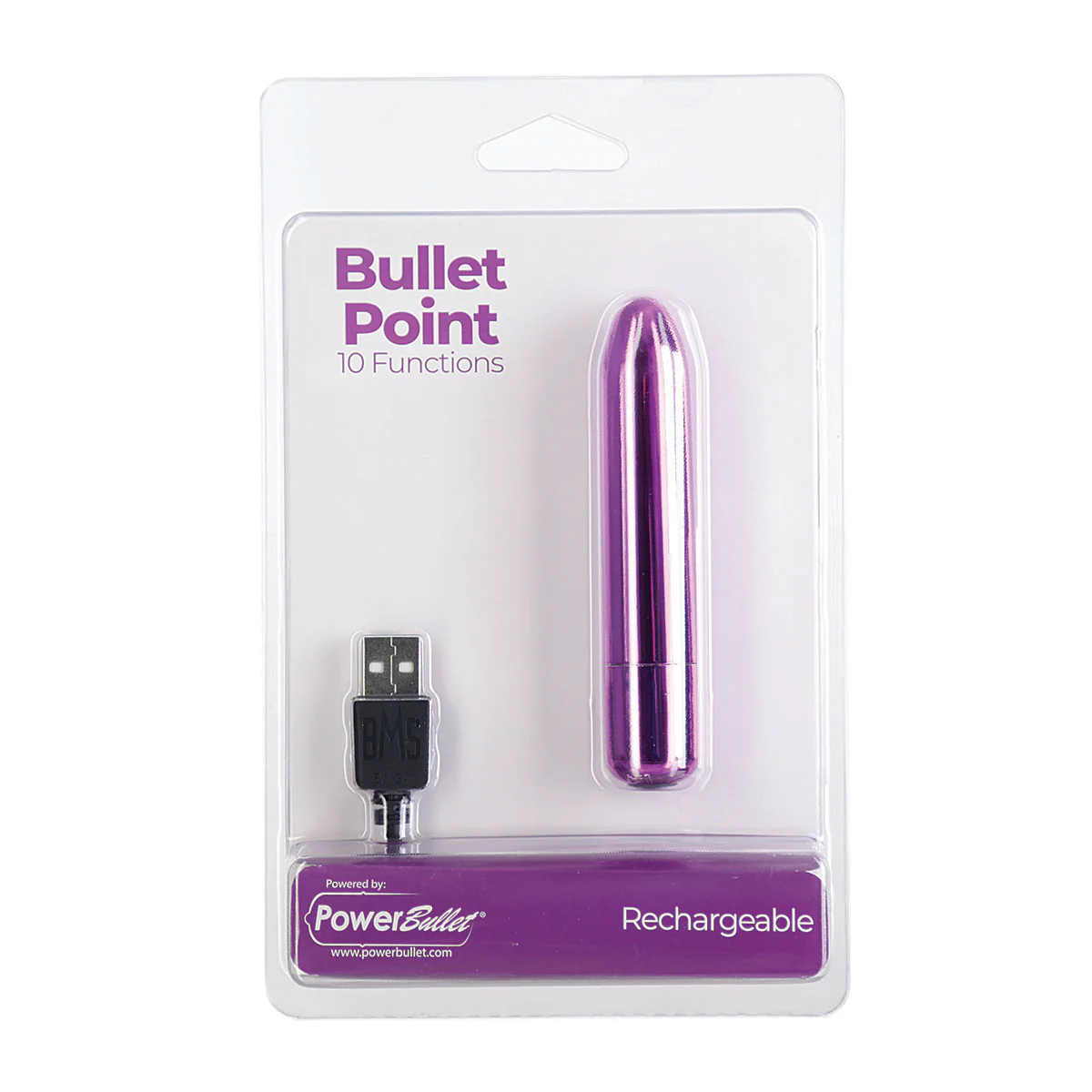 PowerBullet Bullet Point – Bullet Vibrator – USB Rechargeable – Purple