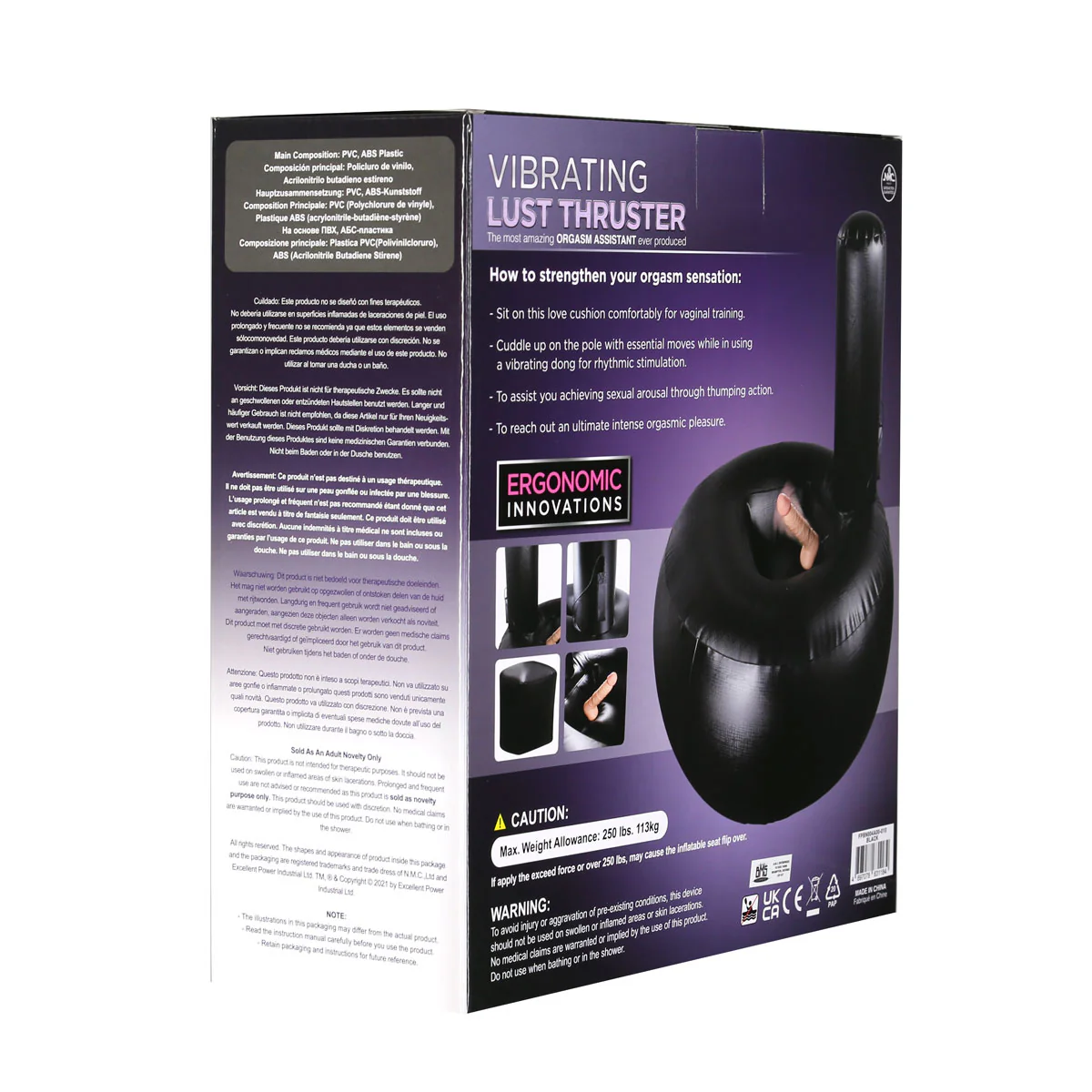 Excellent Power - Vibrating Lust Thruster - Orgasm Assistant - Black