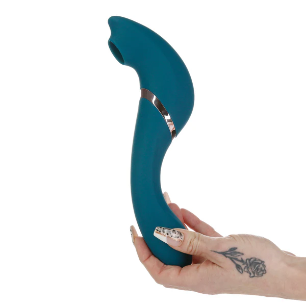 The Monarch Swan®- Transform With A Twist Vibrator & Stimulator - Teal