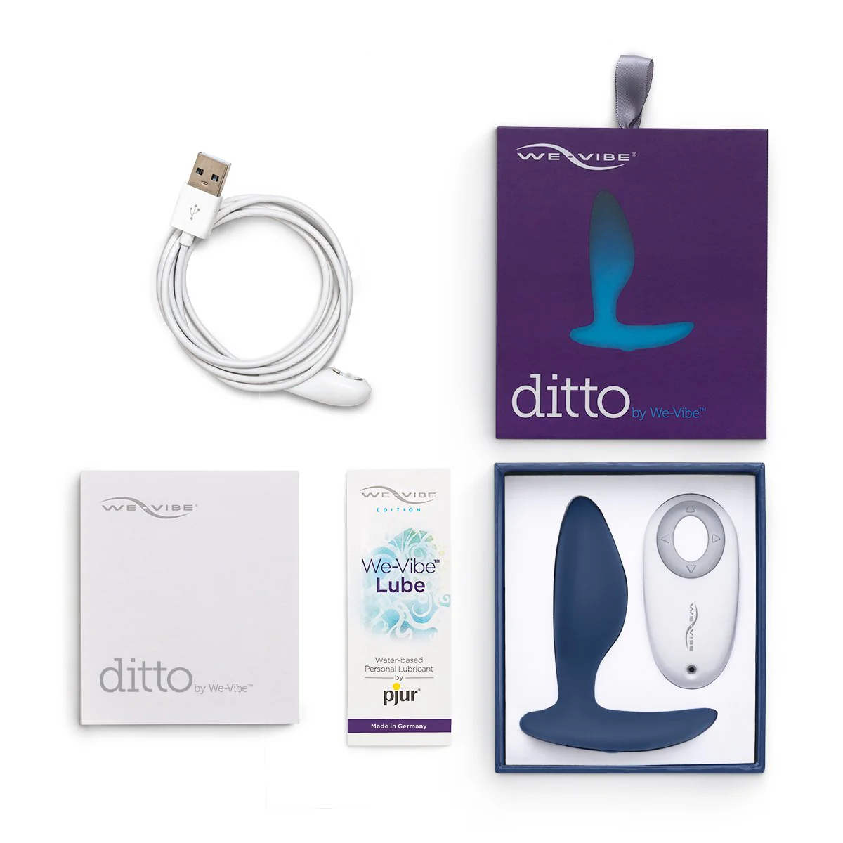 We-Vibe Ditto Vibrating Anal Plug - Blue
