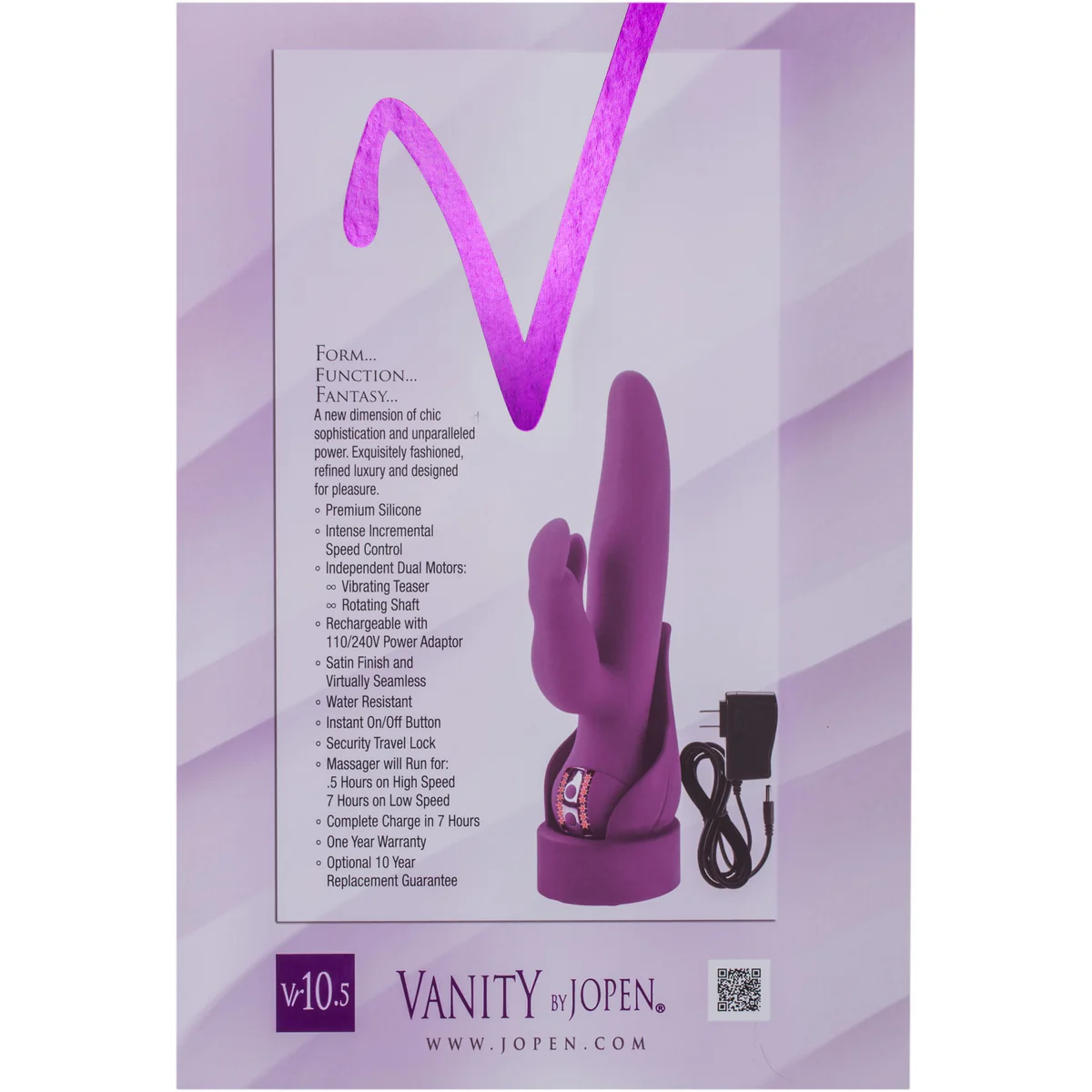 CalExotics Vanity - Rabbit Vibrator - Purple